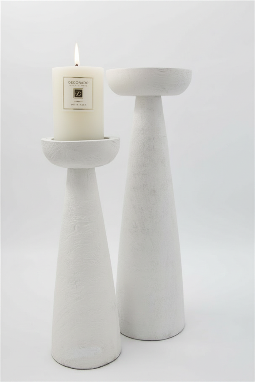 סט פמוטים 31-40 ס"מ  CARROLIN לבן