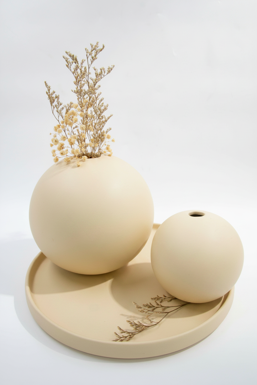 כד חרס אבן 12 ס''מ SNOWBALL