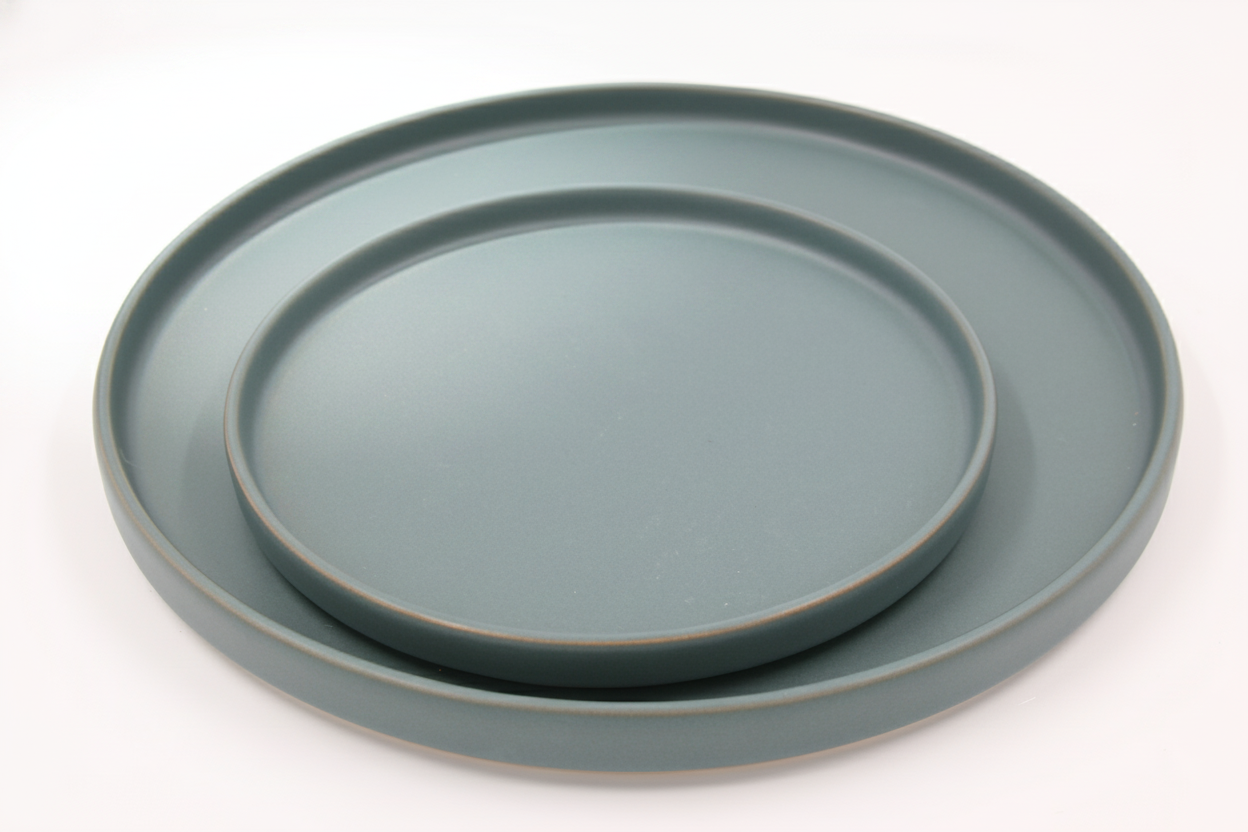 מגש חרס SHANE כחול גדול 30 ס''מ