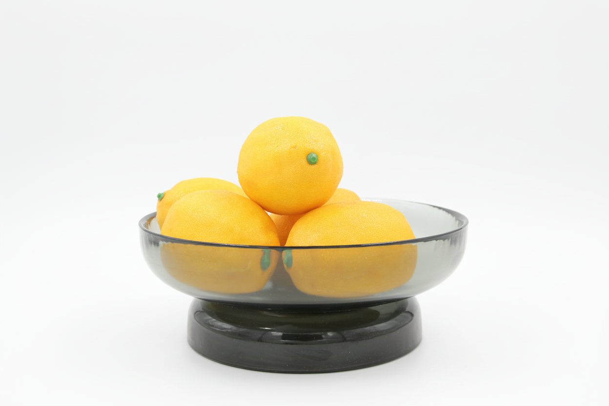 מגש זכוכית FIN אפור מעושן 8*23