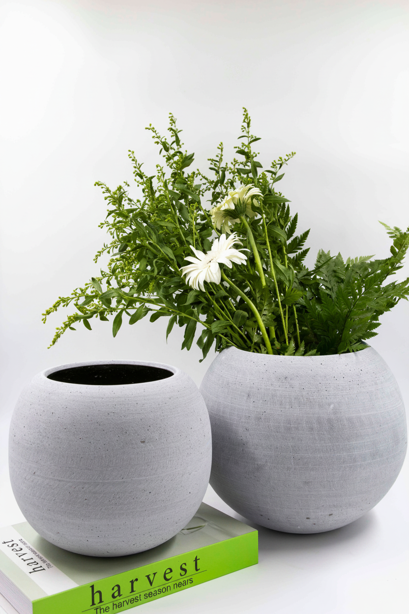 כד בטון SANOW קטן 17*7 ס"מ