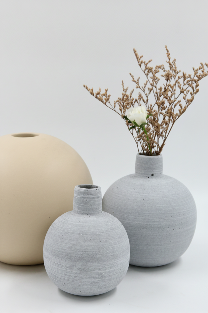 כד בטון NOOR קטן 12*4 ס"מ