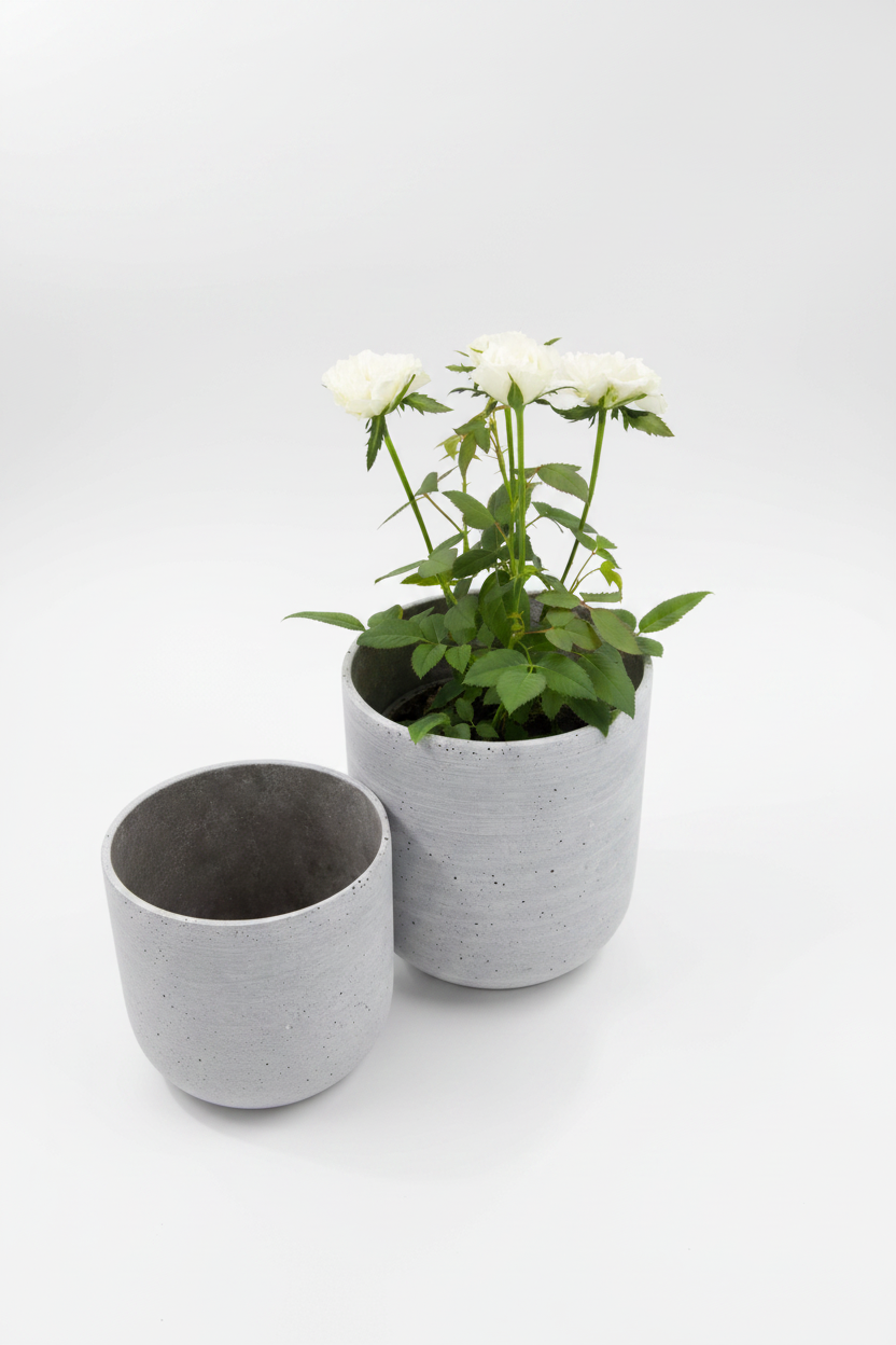 כד בטון BOX גדול 16*9 ס"מ