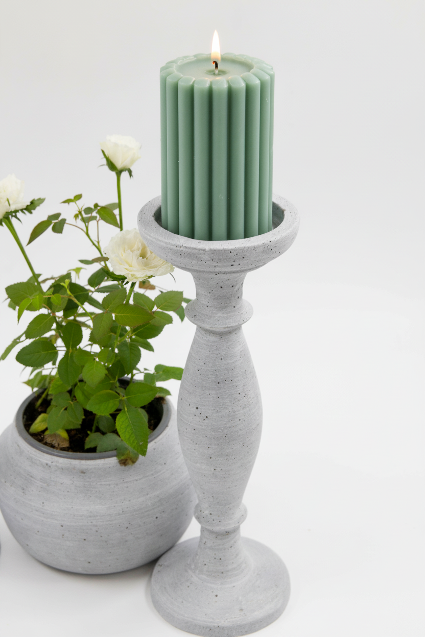 פמוט בטון LAMP קטן 30 ס"מ