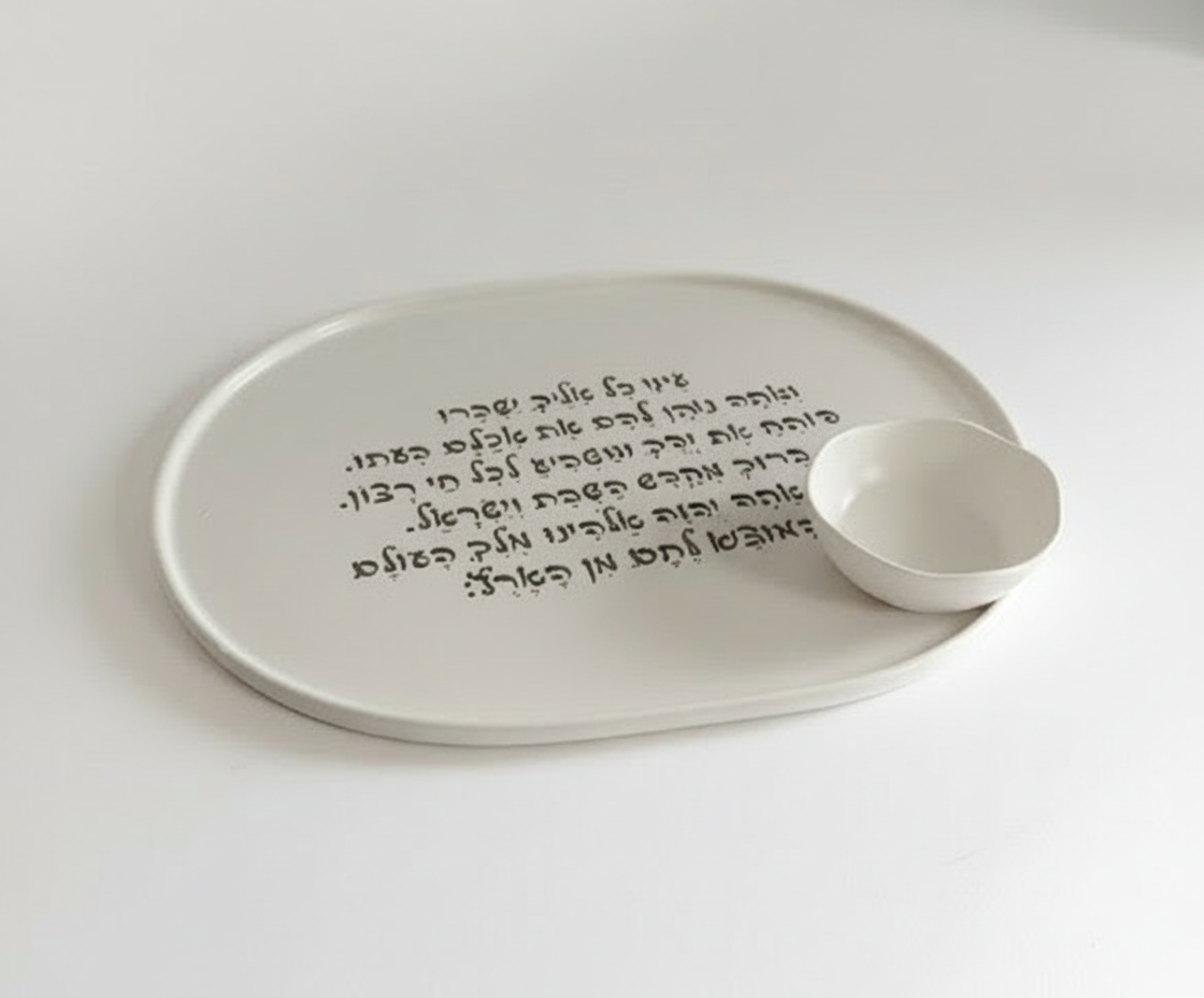 סט מגש חרס המוציא