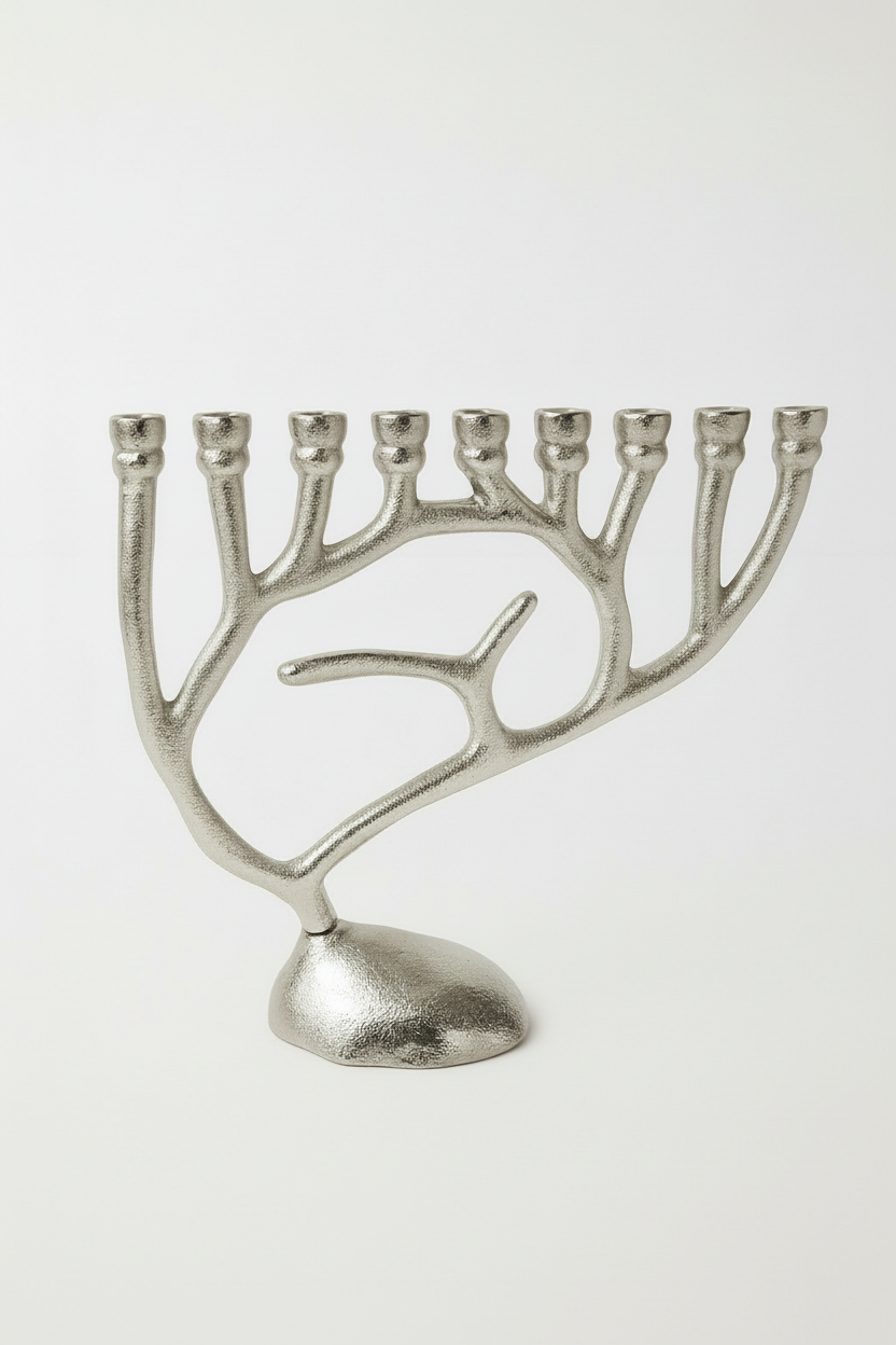 חנוכייה ALUMA כסף