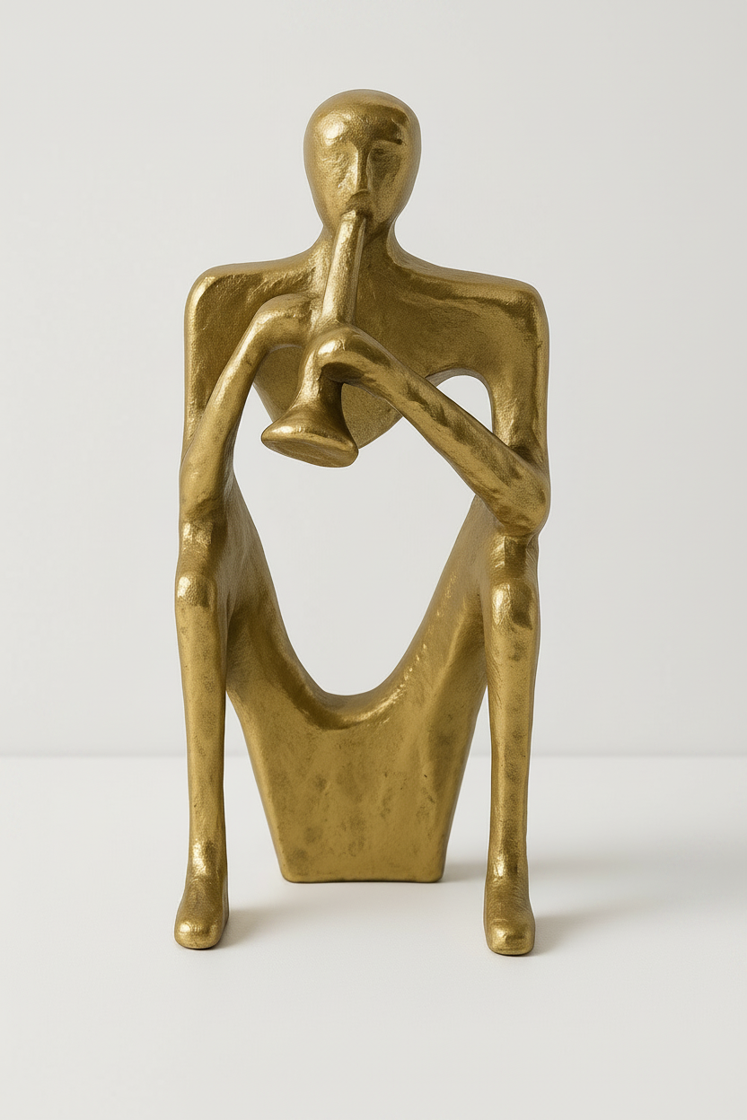 פסל חצוצן יושב זהב