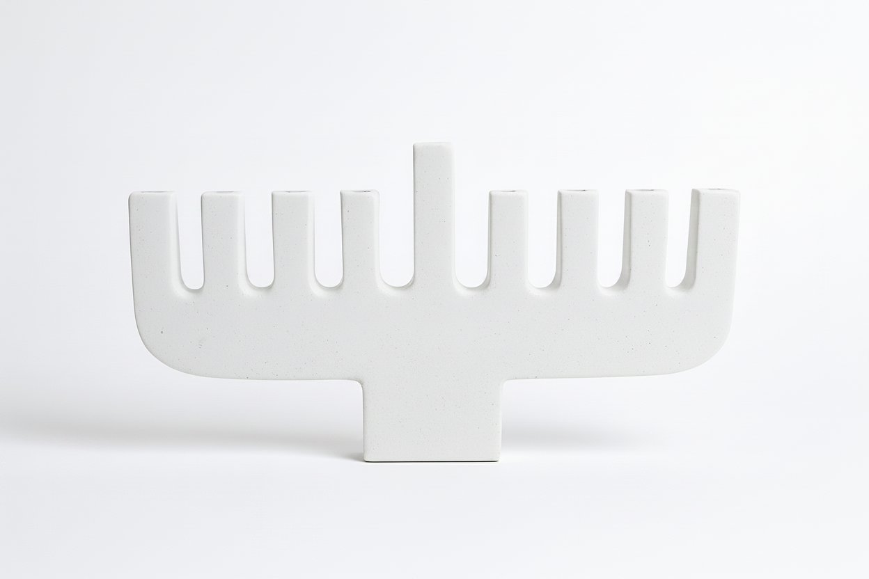 חנוכייה ORICA לבנה