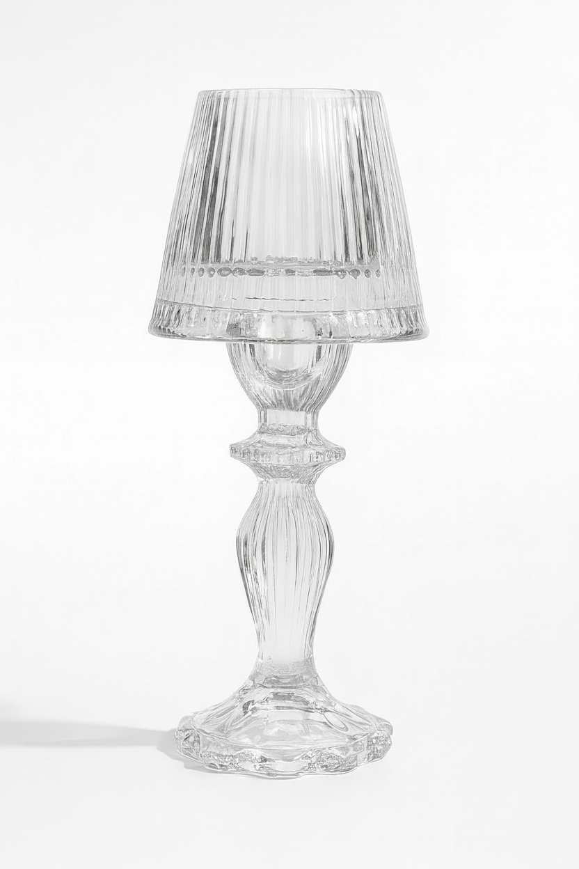 פמוט LAMP זכוכית 22 ס''מ