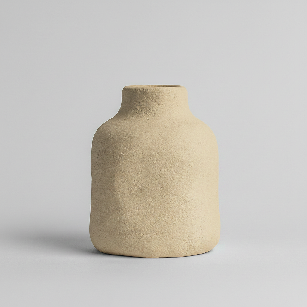 אגרטל חרס TERRA טבעי 12 ס''מ