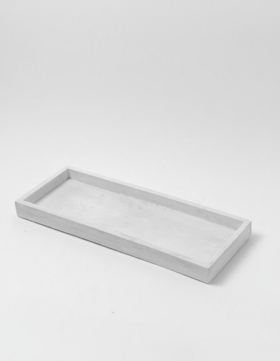 מגש עץ מאיה לבן