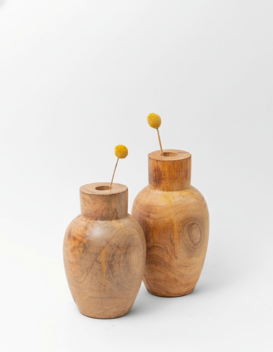 כד עץ ג'יני גדול 13*22 ס"מ