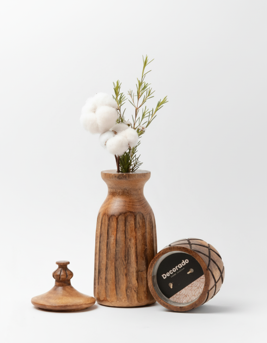 כד עץ טוסקני גדול 10*20 ס"מ