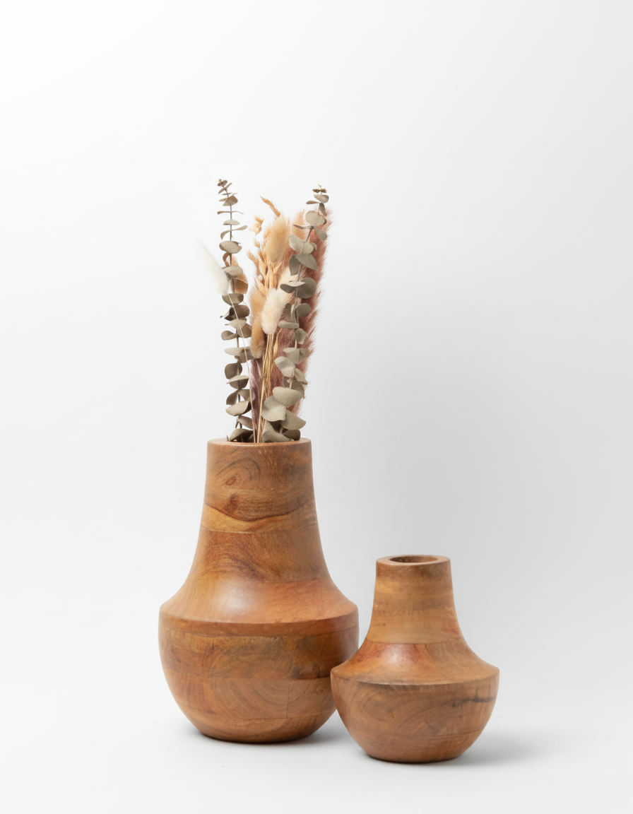 כד עץ לינאה קטן 14*16 ס"מ