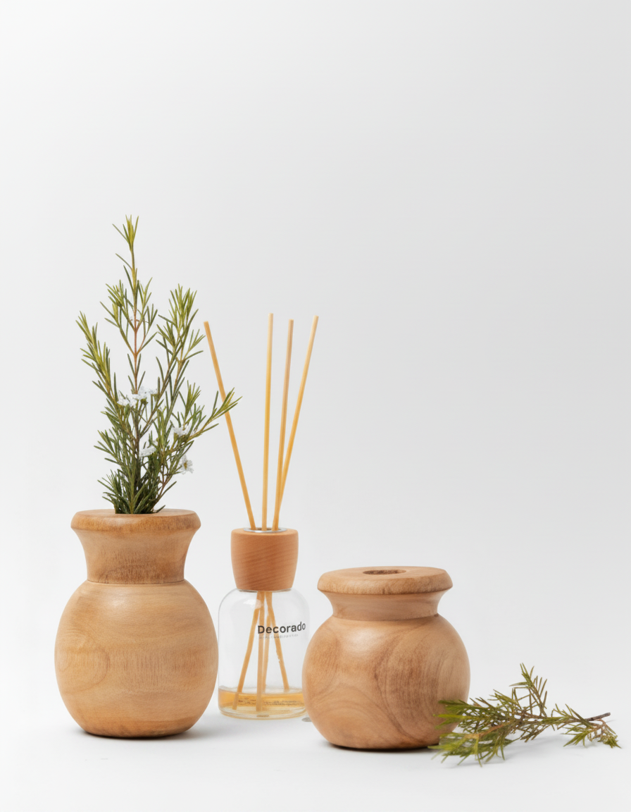 כד עץ טרה  קטן 10*10 ס"מ