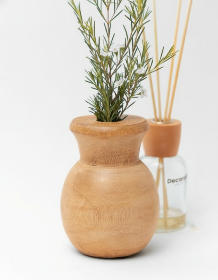 כד עץ טרה  גדול 10*13 ס"מ