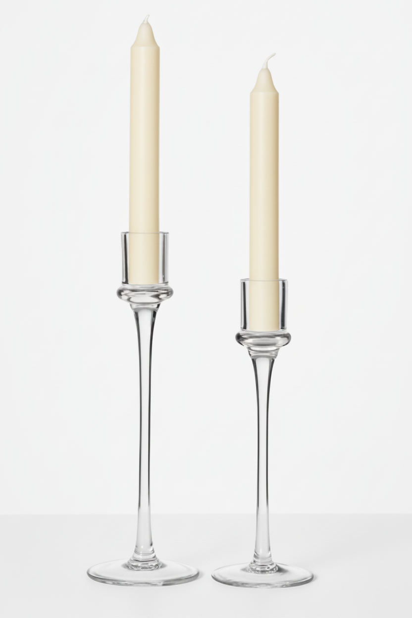 סט פמוטי שולחן זכוכית 23-26 ס"מ