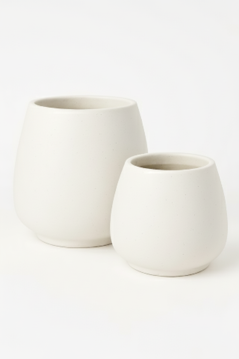 כד JESS בטון לבן 18 ס''מ