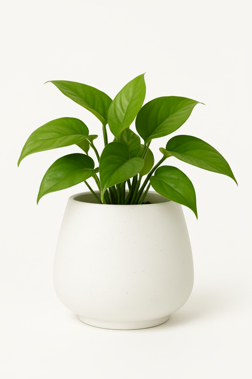 כד JESS בטון לבן 15 ס''מ