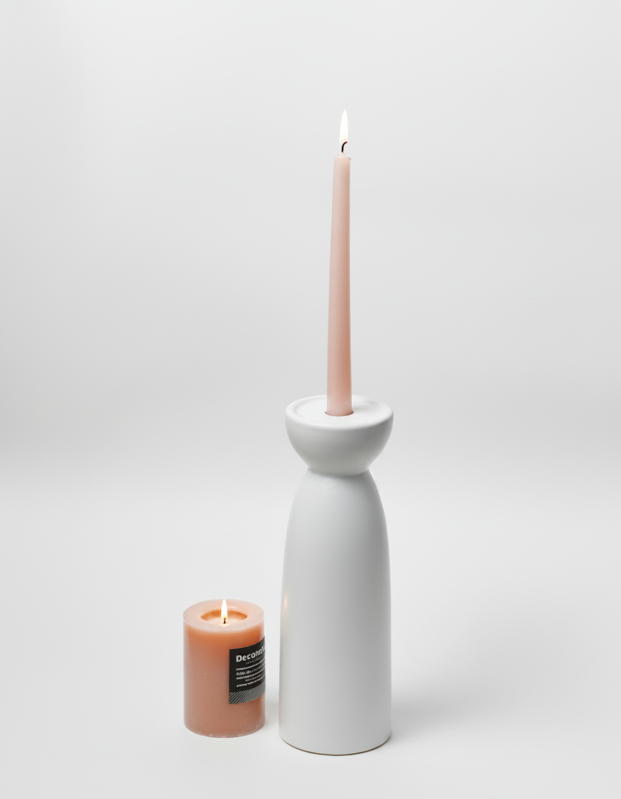 פמוט חרס צר גדול 10*28 ס"מ