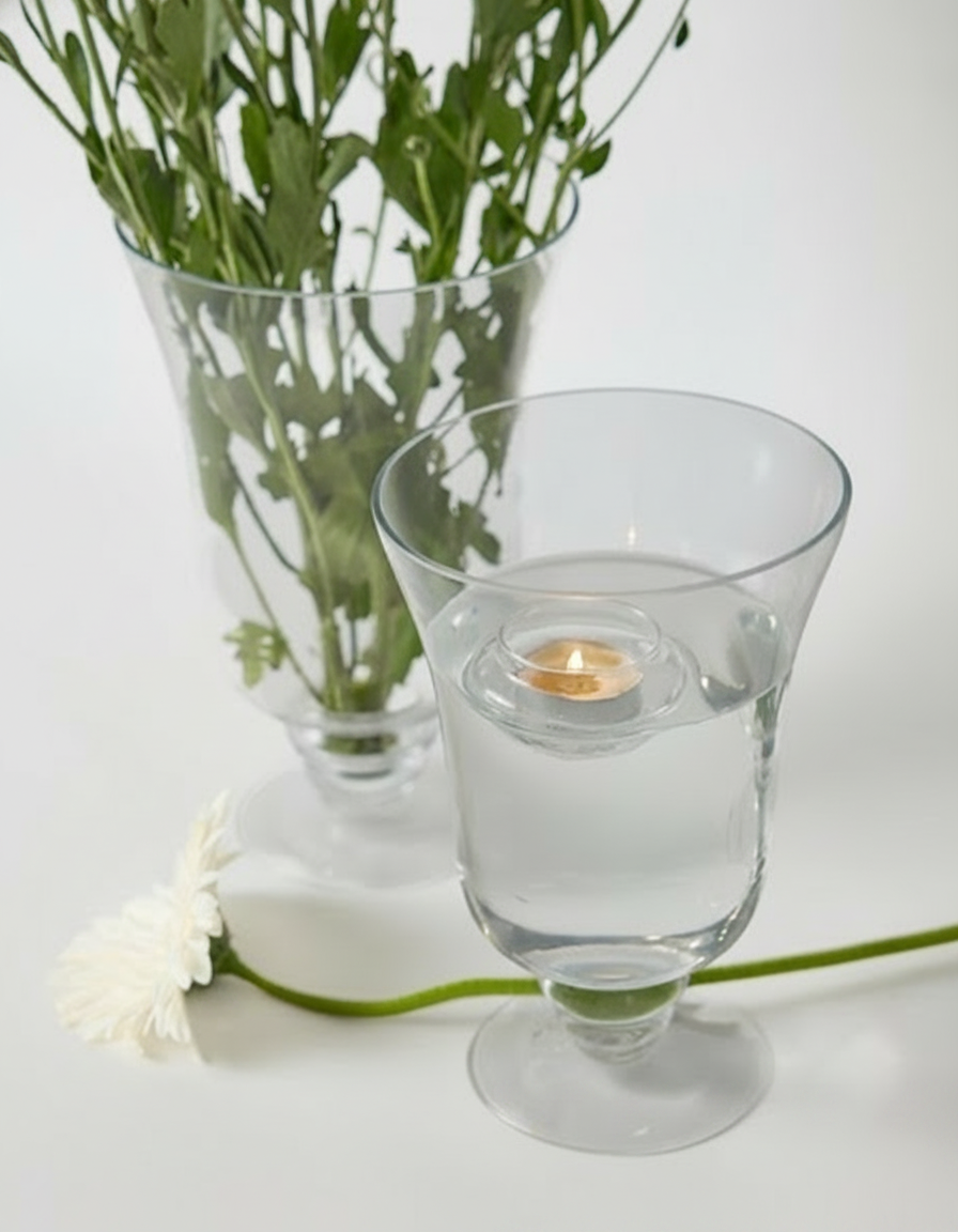 ואזה זכוכית גביע - 22 ס"מ