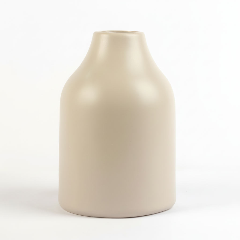 כד חרס NORWAY גדול אפור אבן 20 ס"מ