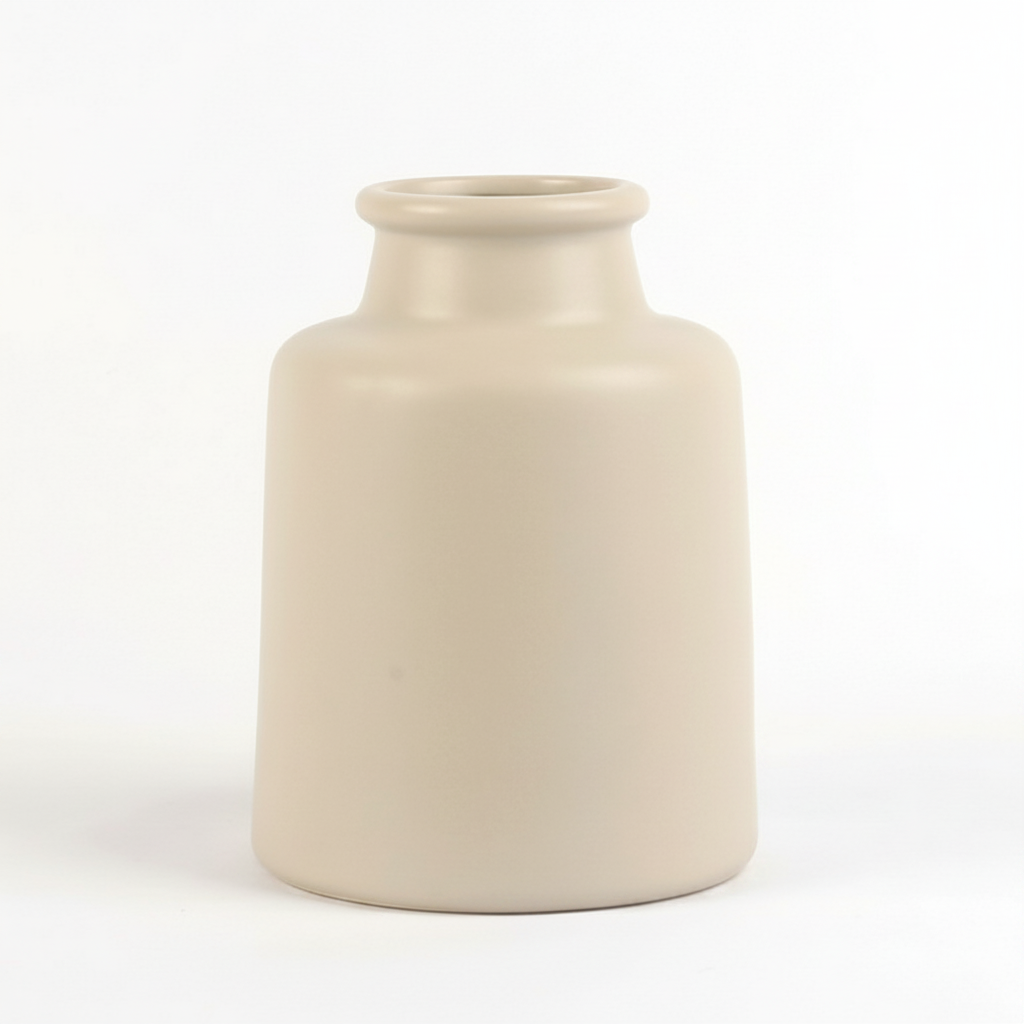 כד חרס FINLAND אפור אבן 17 ס"מ