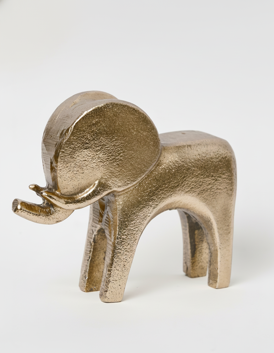 פסל דקורטיבי פיל זהב