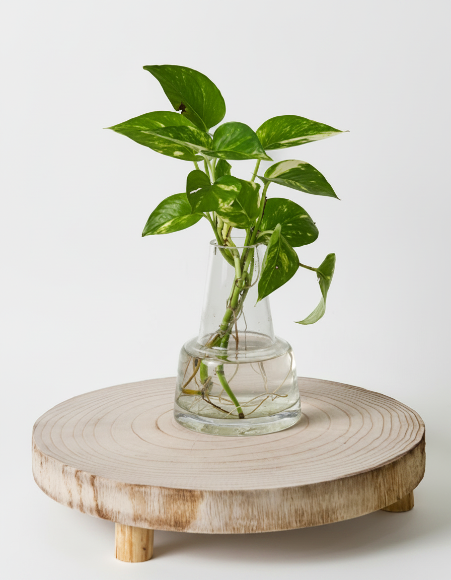 מגש עץ טבעי על רגליים 30 ס"מ גדול