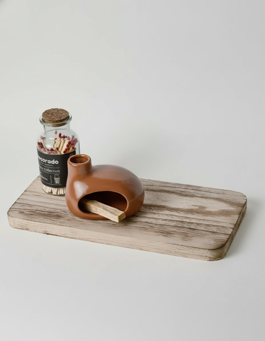 מגש עץ טבעי שטוח