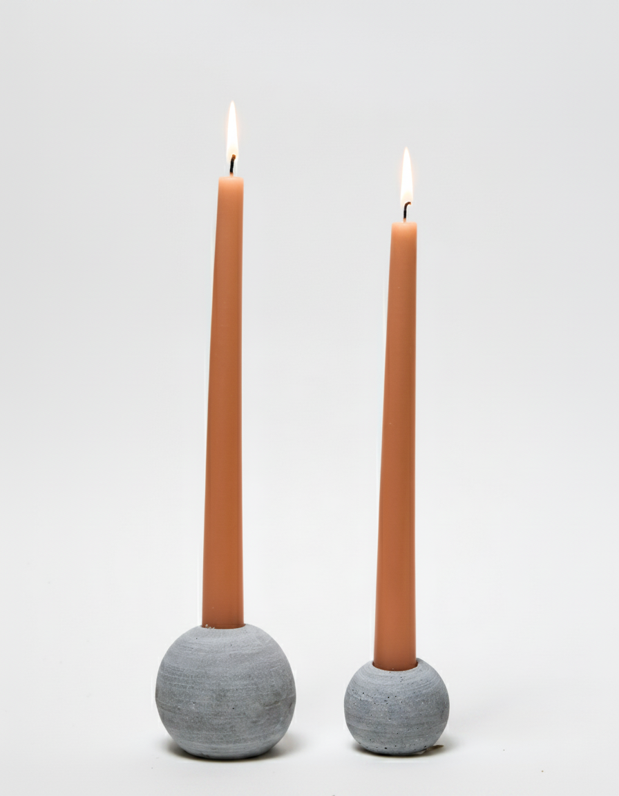 פמוט כדור בטון - 7 ס"מ