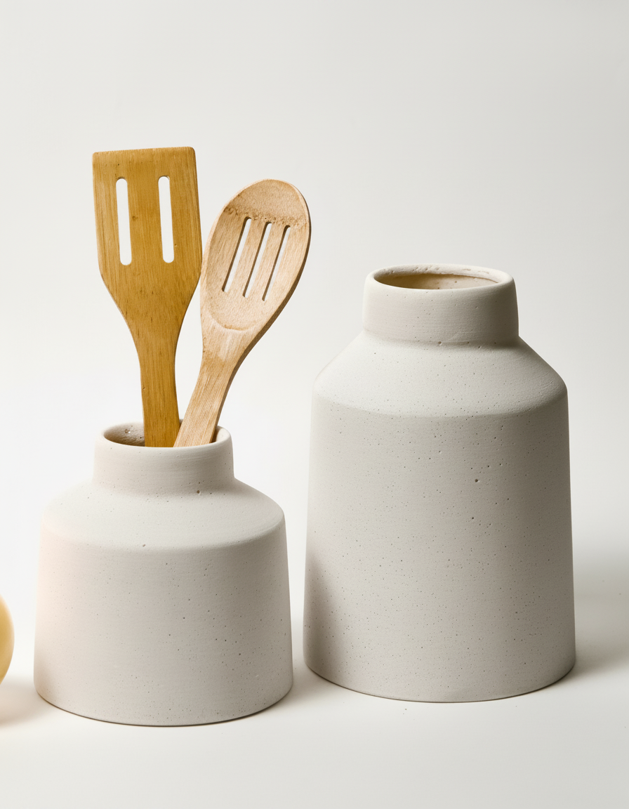 כד TERA בטון לבן 22 ס"מ