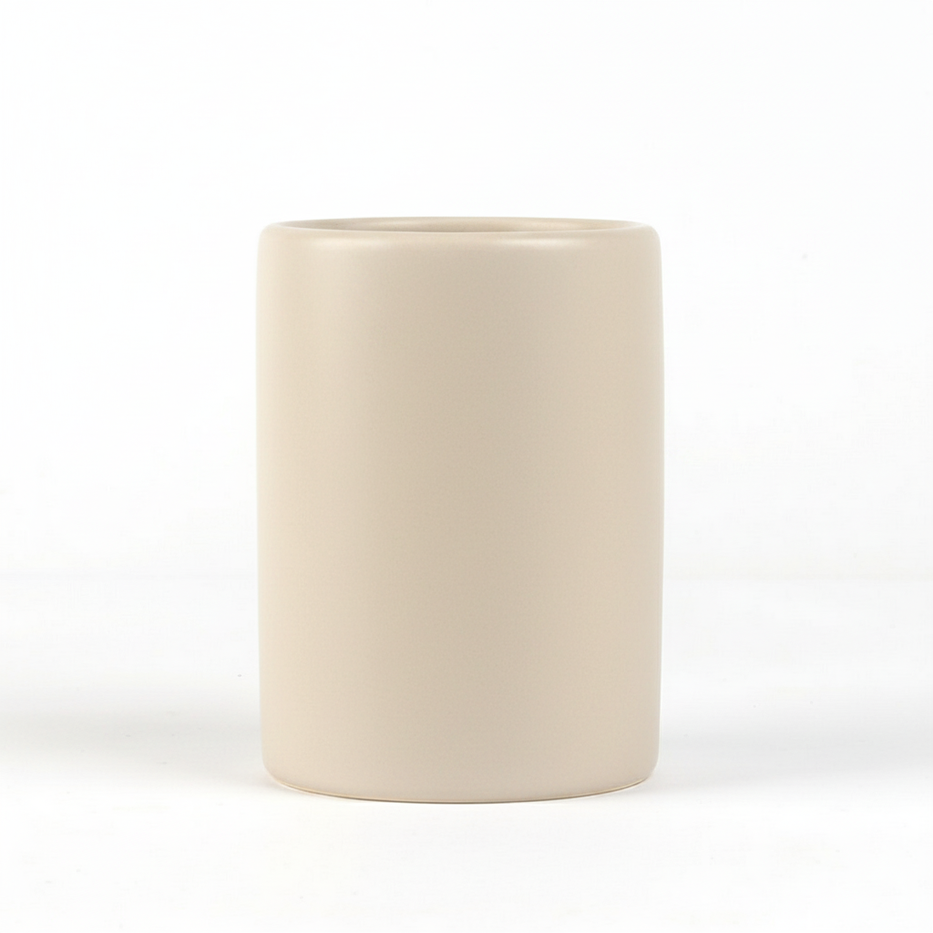 פמוט חרס גליל אבן 10*7 ס"מ