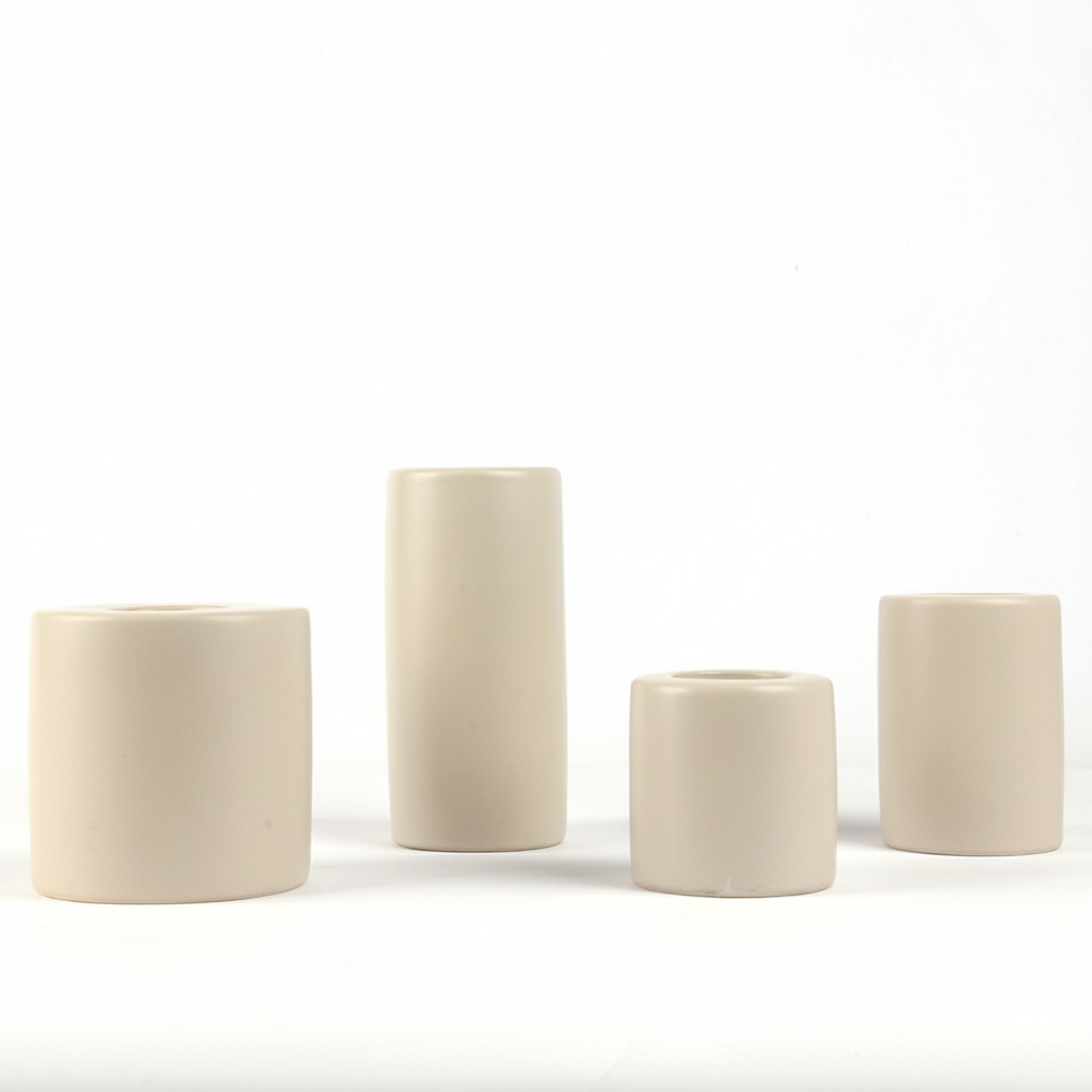 פמוט חרס גליל אבן 7*7 ס"מ