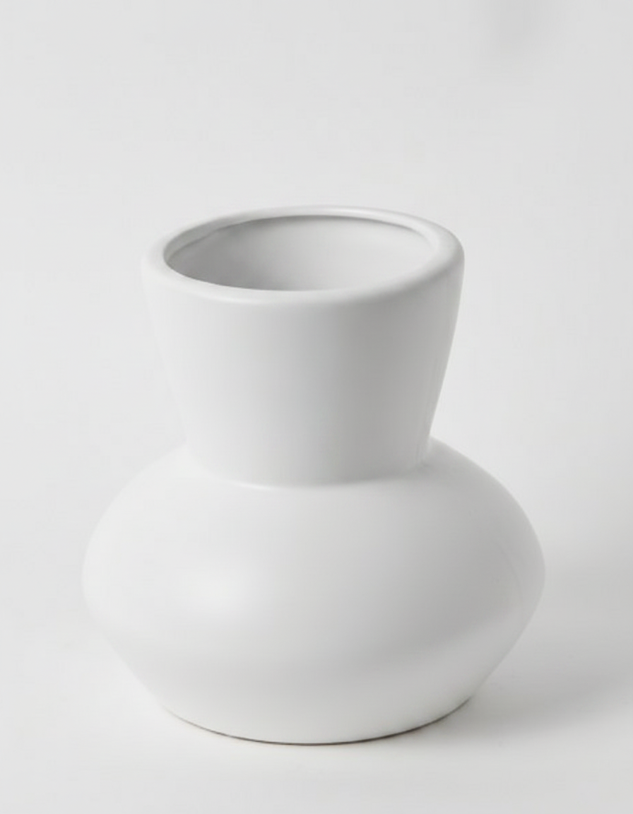 כד חרס קנקן לבן 16 ס"מ