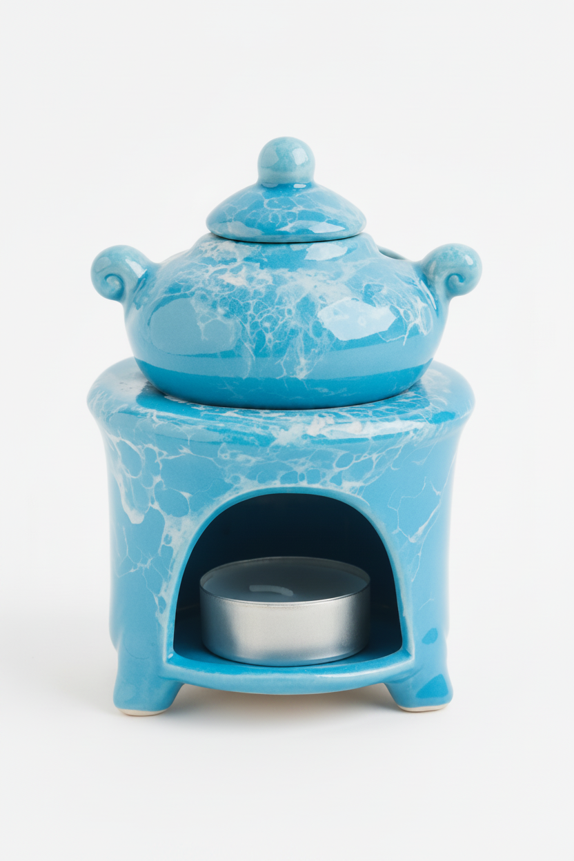 מבער סיר קטן צבעוני - חום