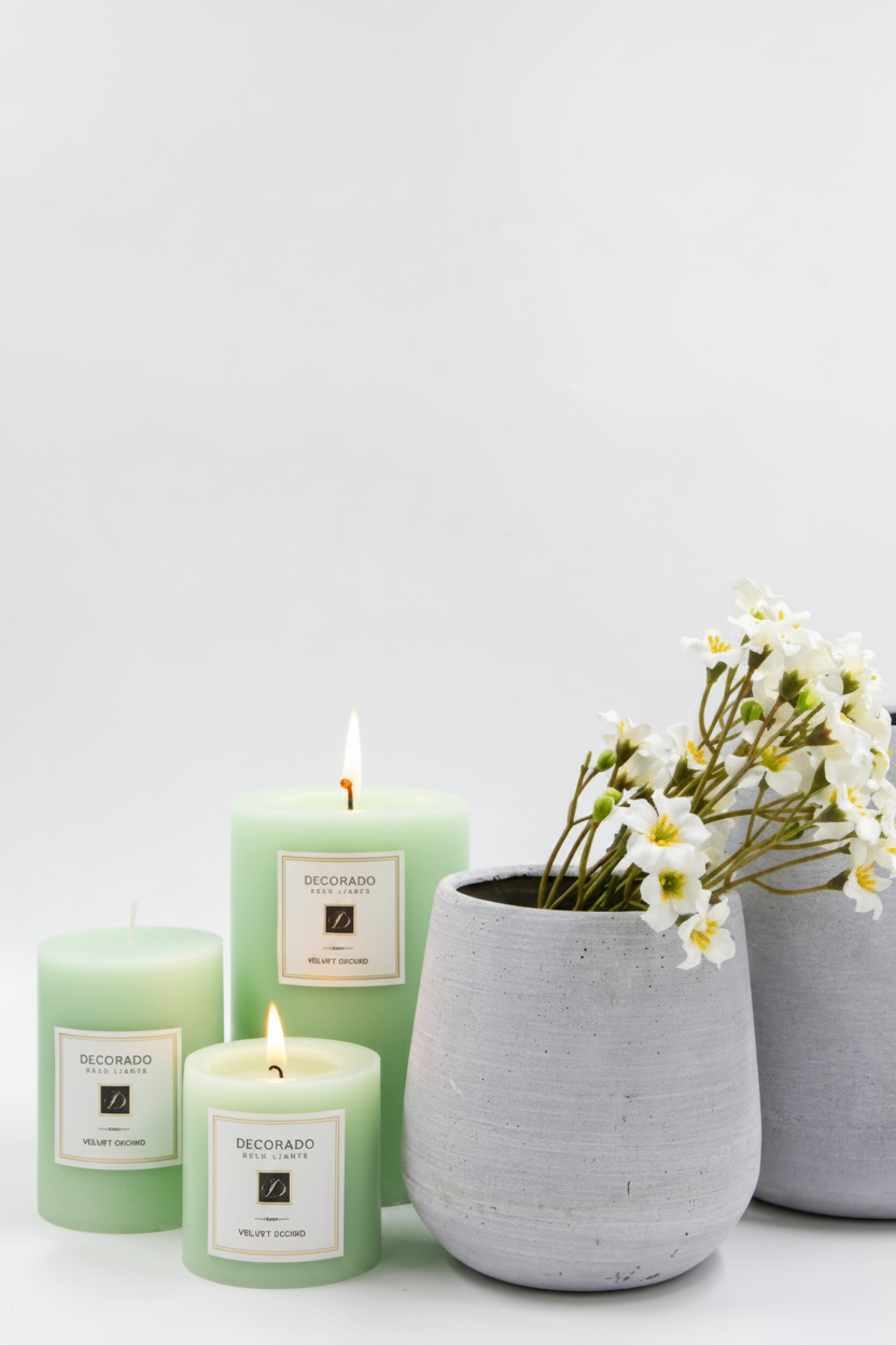 כד בטון LEAF קטן 8*13 ס"מ