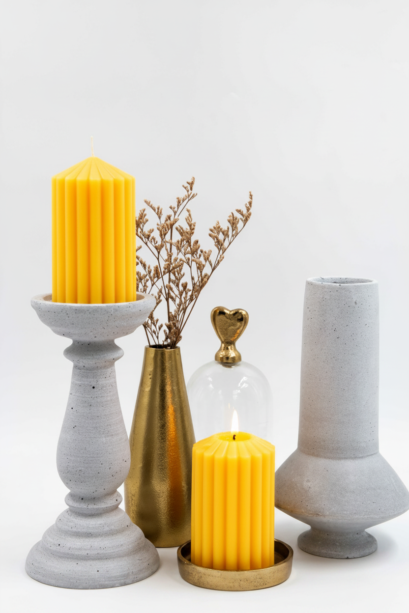 פמוט CLASSI בטון גדול 11*24 ס"מ