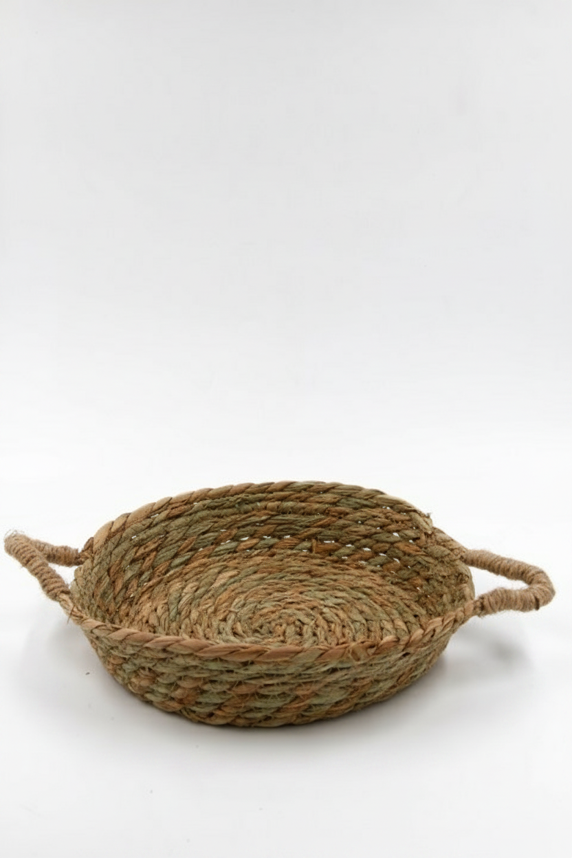 מגש קש טבעי ROTT עם ידיות 25 ס"מ