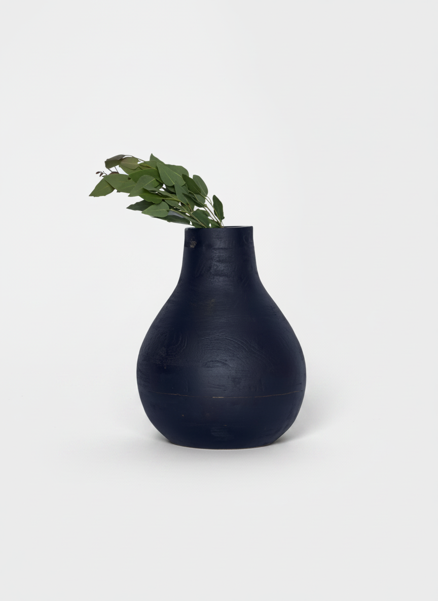 כד עץ MISS שחור 30 ס"מ