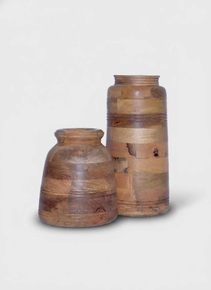 כד עץ STOL טבעי 25 ס"מ