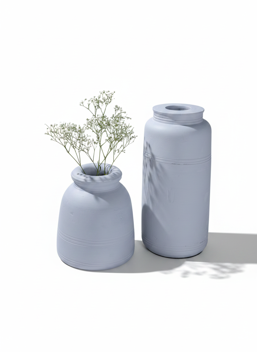 כד עץ STOL לבן 25 ס"מ