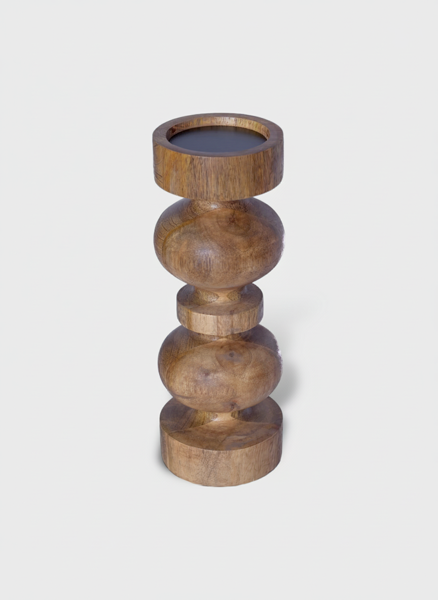 פמוט עץ INDO 31 ס"מ