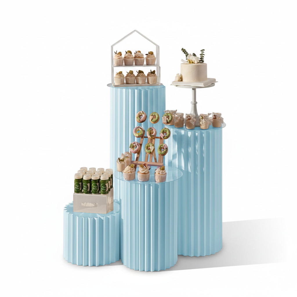 סט סטנד נייר כחול 40-60-80-100 ס"מ