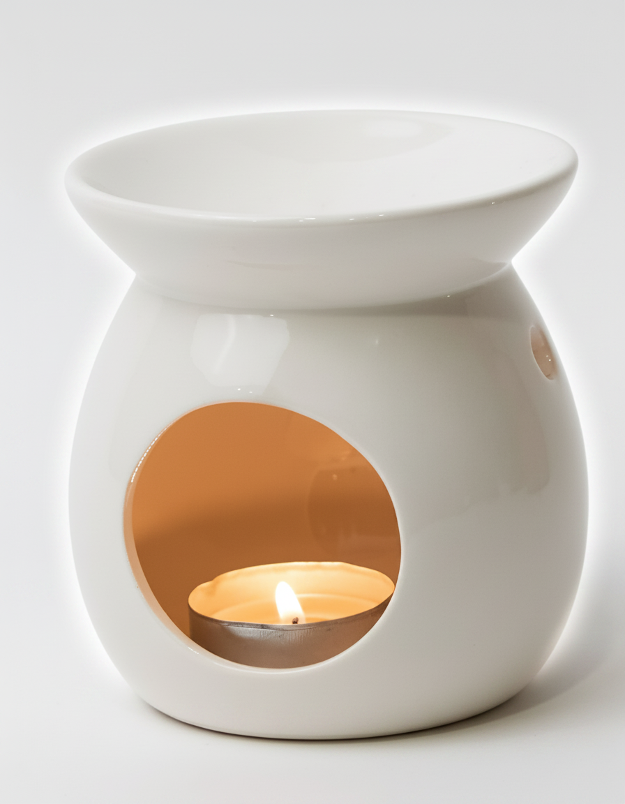 מבער עגול לבן