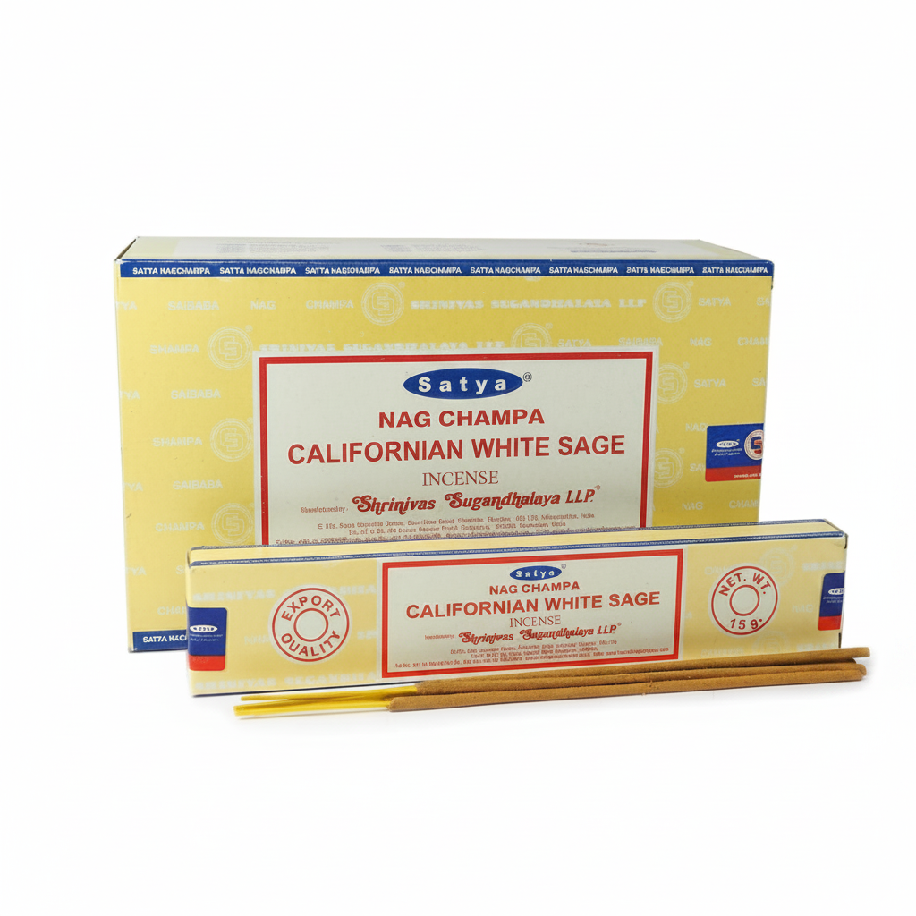 SATYA קטורת 15 גרם CALIFORNIAN WHITE SAGE