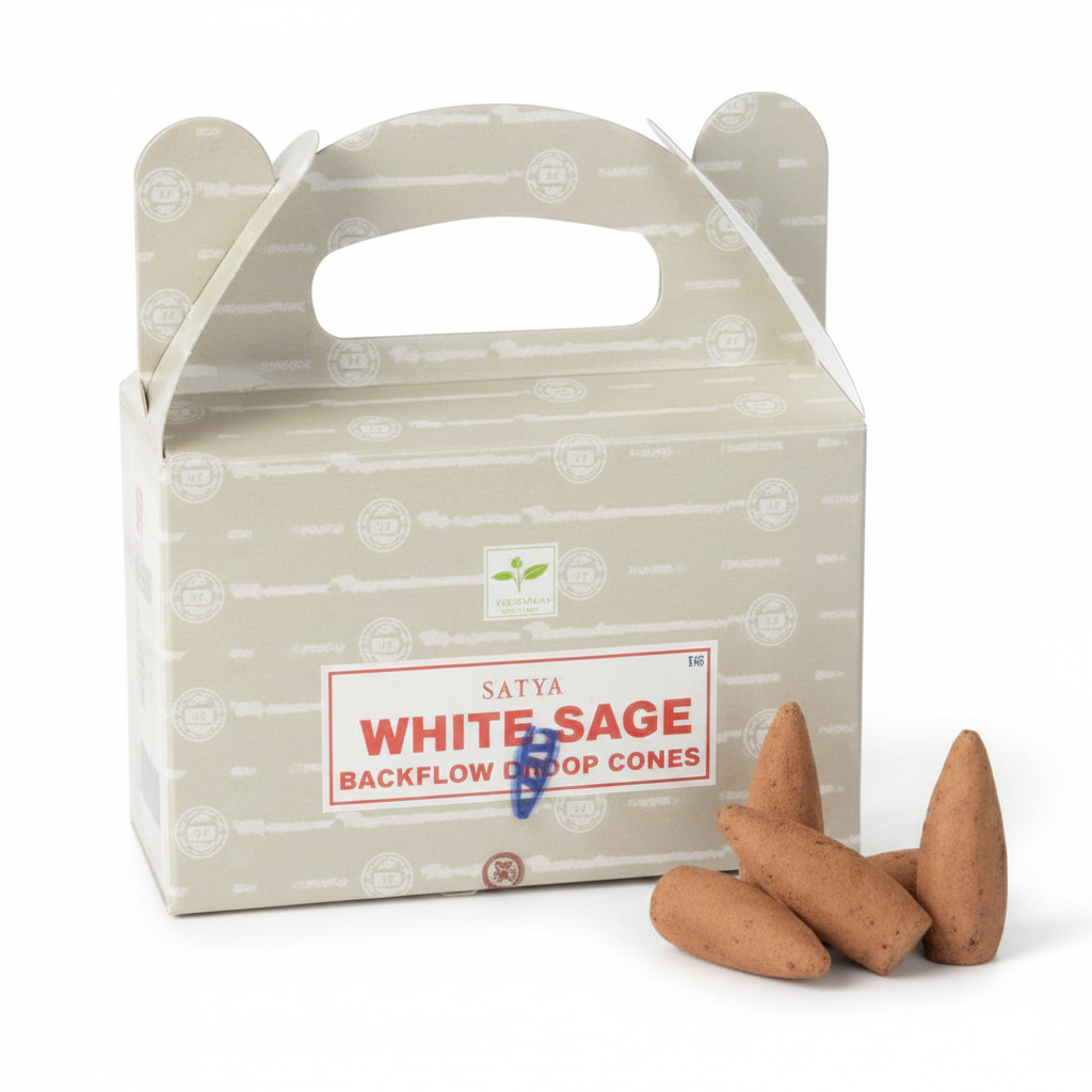 קטורת BACKFLOW SATYA וויט סייג'