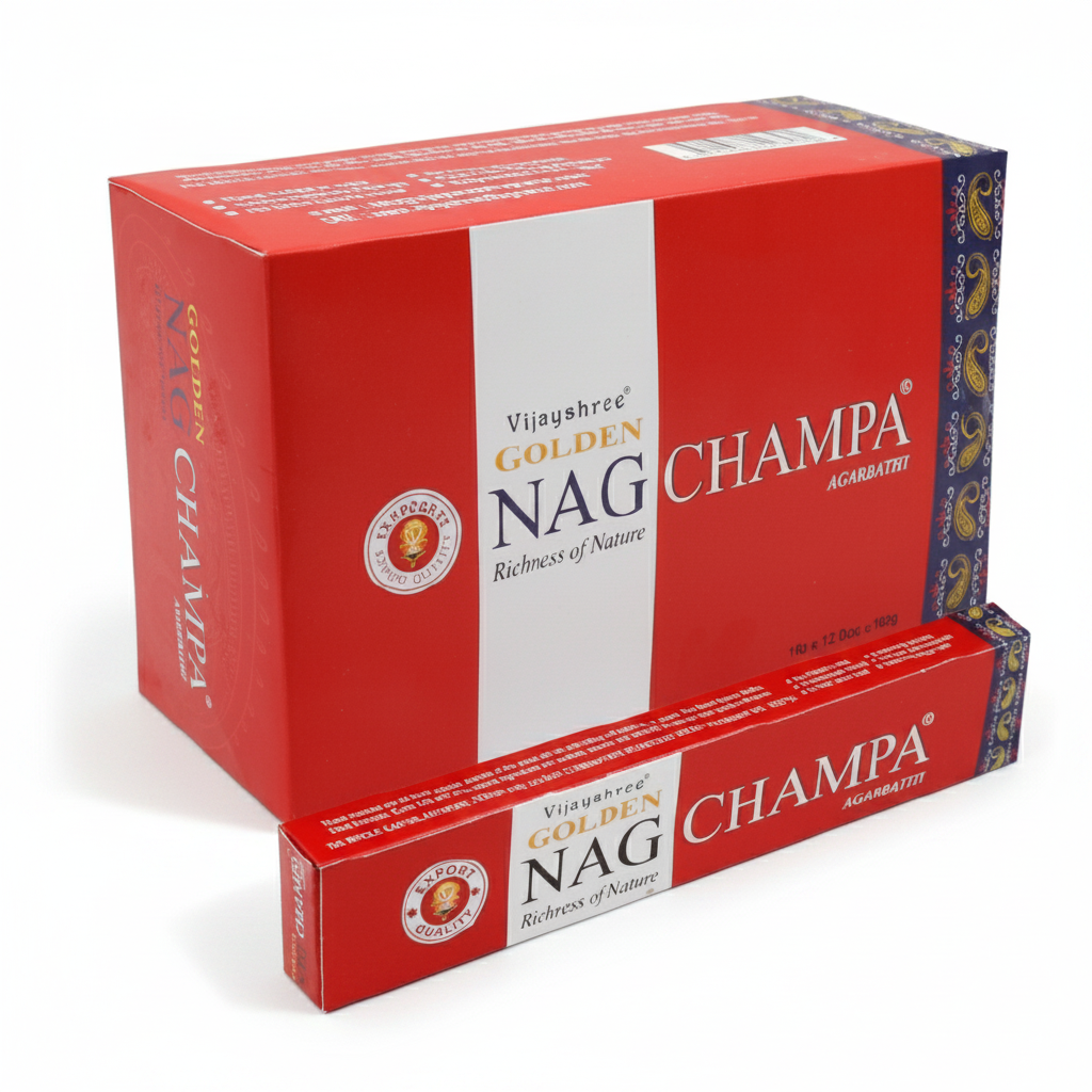 מבצע מטורף קטורת Satya נאג צ'מפה "גולדן" אדום 15 גרם - גולדן-נאג-צאמפה