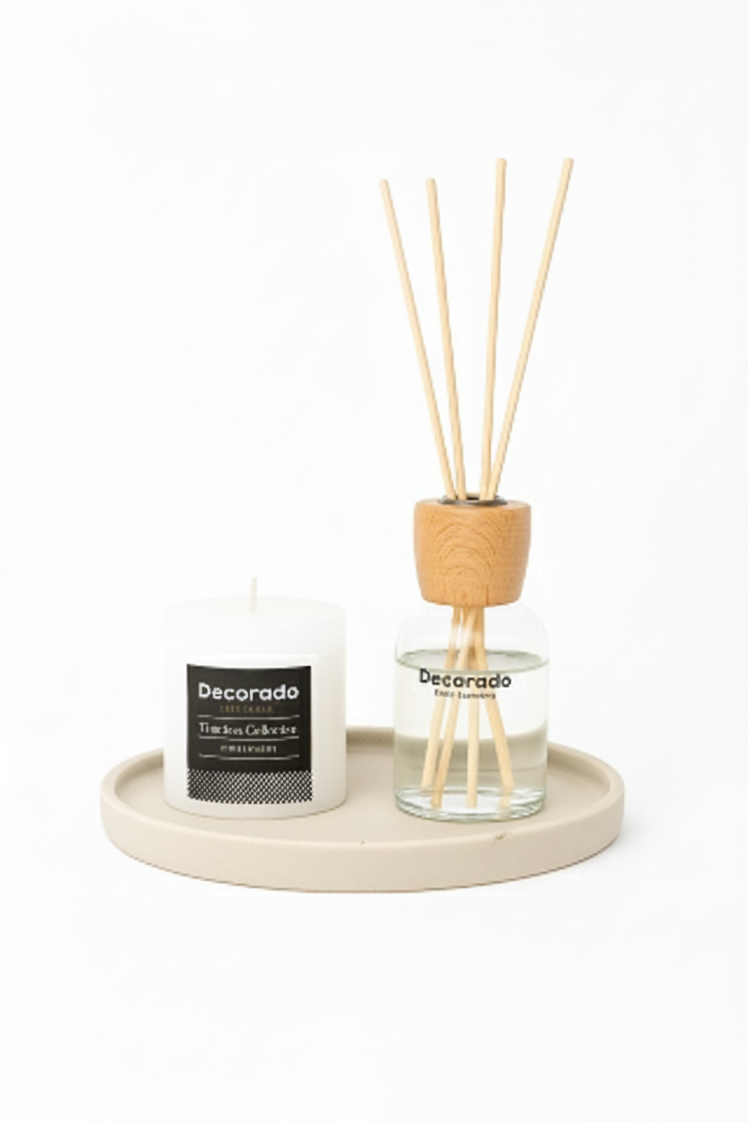 מגש FLAT בטון סהרה גדול 25 ס"מ