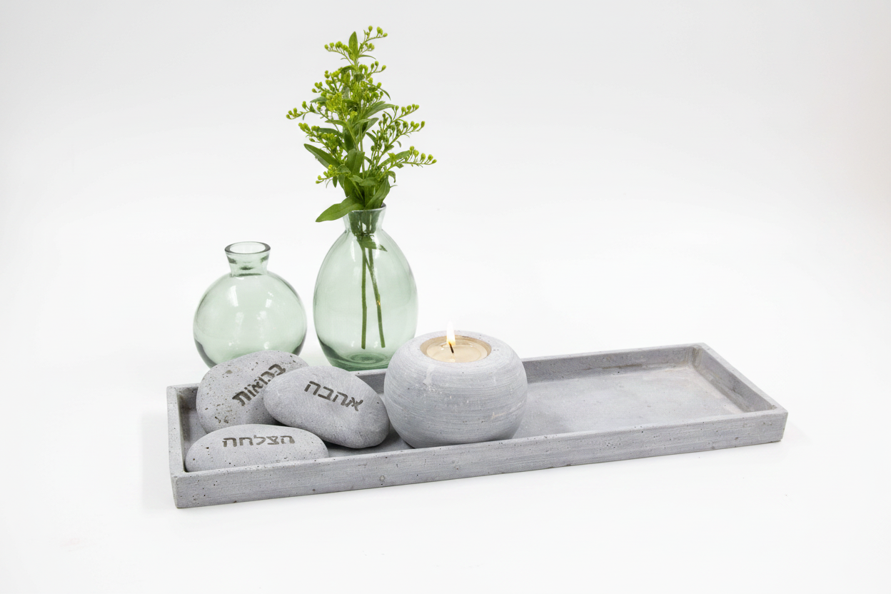 מגש בטון מלבן 12*36